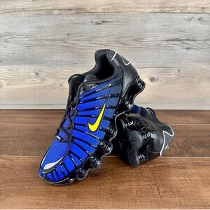 Nike Shox TL Black Metallic Silver Lyon Blue IB7670 001 Shoes Men’s Size 9 NWOB